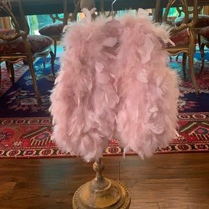 Cute feather vest